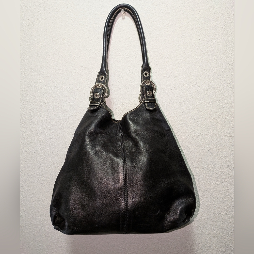 Prada Vitello Diano Black Leather Shoulder Bag 334852 - Picture 2 of 11